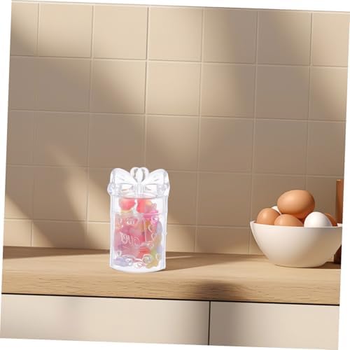 Cabilock 10pcs Plastic Wedding Candy Boxes Creative Containers for Macarons Treats