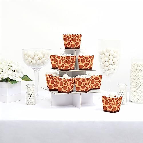 Big Dot of Happiness Giraffe Print Party Favor Boxes Set of 12
