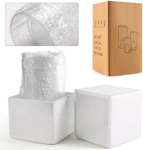 Hurricane Candle Holder Set of 6 Clear Glass Vase