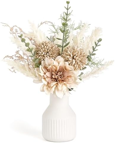 Mkono Artificial Flower Arrangement 135 Inch Centerpiece Decor