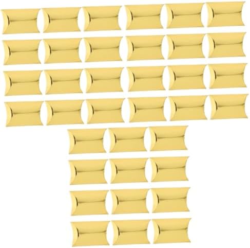 PRETYZOOM 60pcs Pillow Shape Candy Boxes for Parties Weddings Birthdays