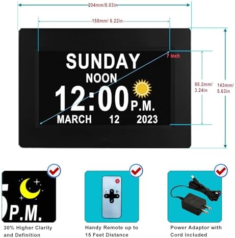 Vfa Upgraded Digital Alarm Clock with 19 Alarms