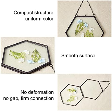 FINGERINSPIRE Brass Hexagon Wall Frame 6x6 Inches