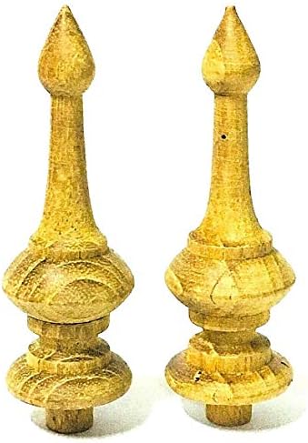 Sittikatechai Teak Wooden Finials 2Pcs