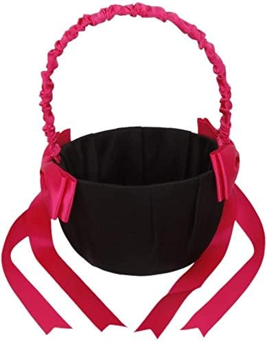 Taotenish Rose Red Flower Girl Basket Wedding Supplies