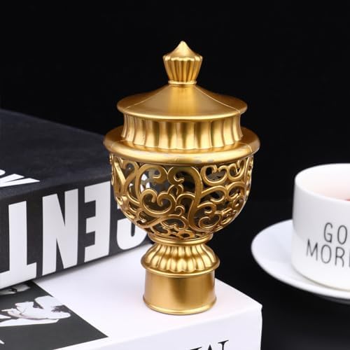 Zerodeko 6PCS Curtain Pole Ends with Golden Design