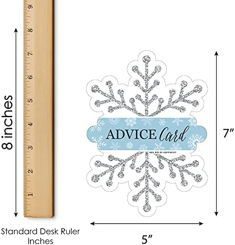 Winter Wonderland Snowflake Advice Cards Set of 20
