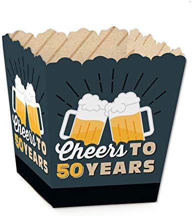 Cheers and Beers to 50 Years Mini Candy Boxes Set of 12
