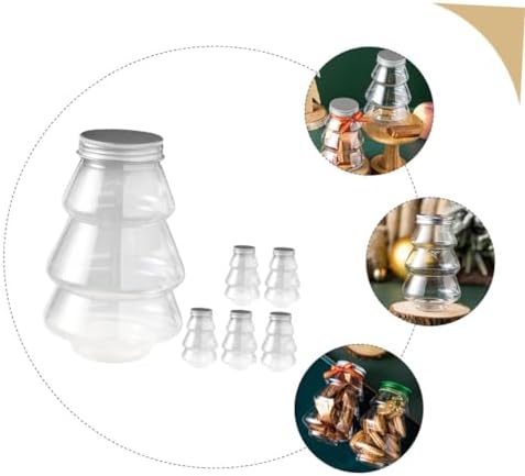 6Pcs Christmas Treat Box Candy Jars for Party Favors