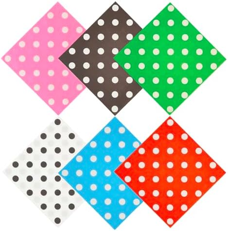 Jagrove 120 Pack Cocktail Napkins with Polka Dots