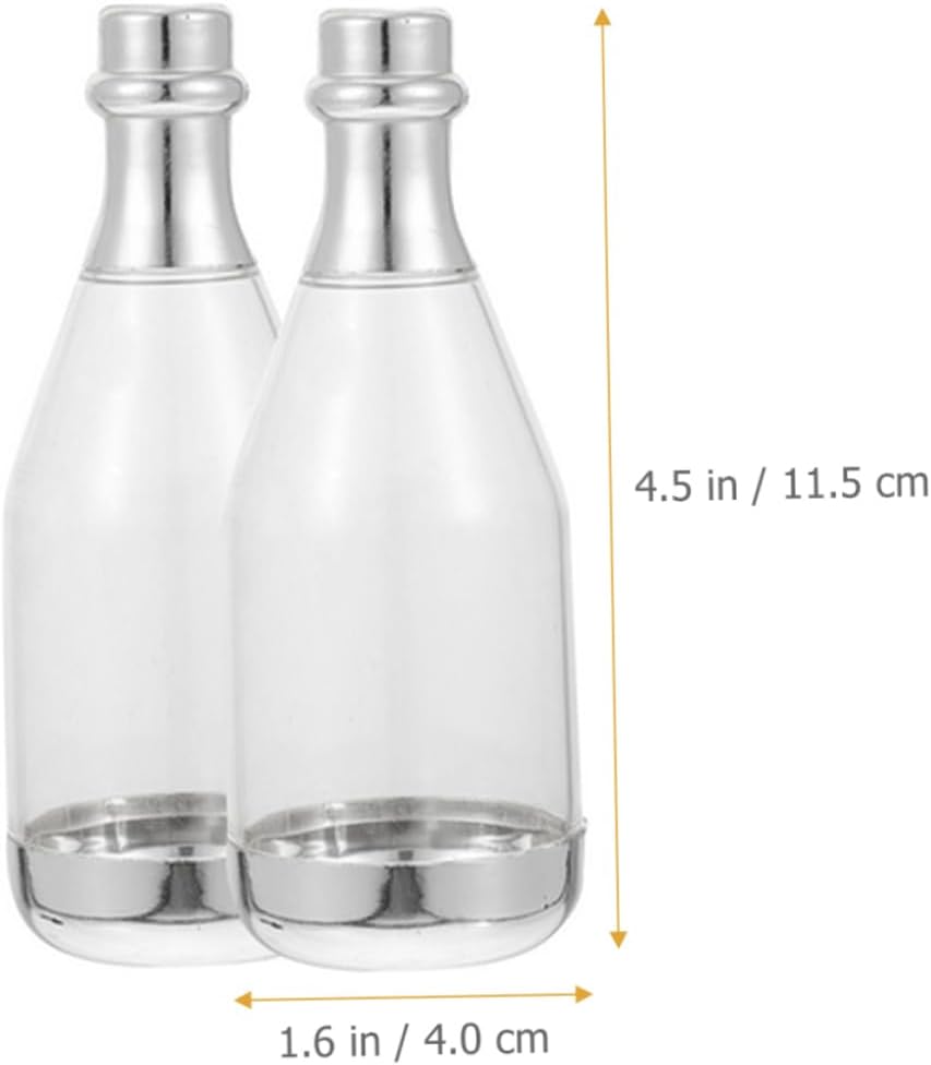KOMBIUDA 10pcs Wedding Candy Boxes Mini Bottle Containers for Party Favors