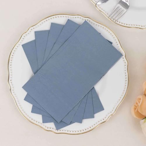 100 Count Dusty Blue 2-Ply Dinner Napkins