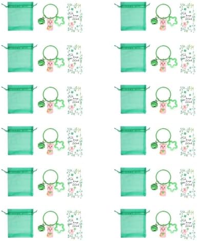 12 Piece St Patrick Day Keychain Party Favor Set