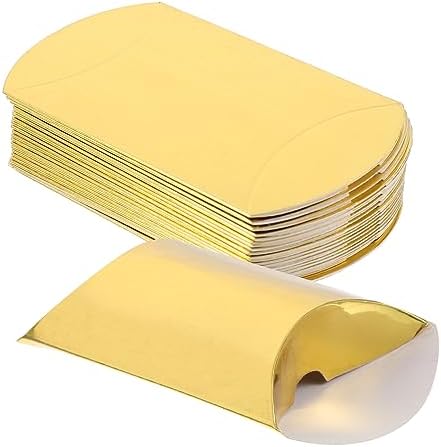PRETYZOOM 60pcs Pillow Shape Candy Boxes for Parties Weddings Birthdays