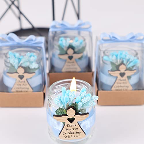 Glass Candle Jars for Baptism and First Communion Favors