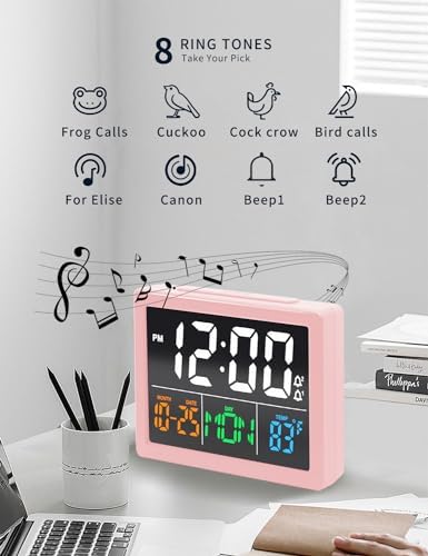 JALL Digital Alarm Clock with 55 LED Display