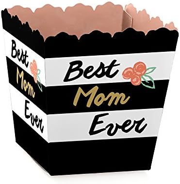 Big Dot of Happiness Best Mom Ever Party Favor Boxes 12 Pack