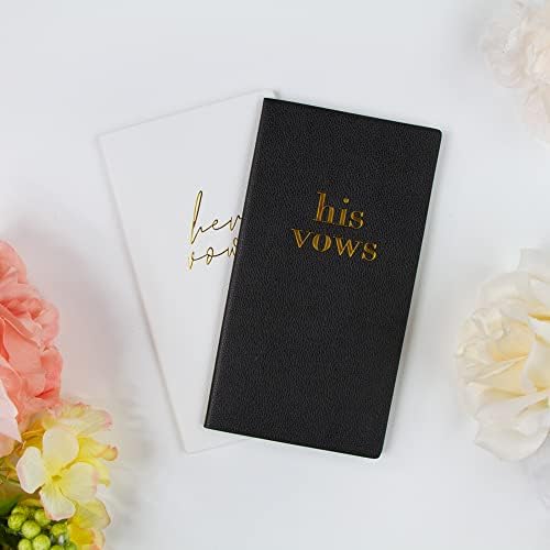 Premium Leather Vow Books His and Hers Set of 2