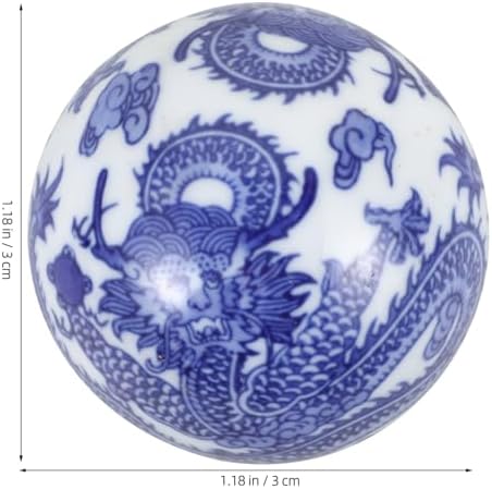 Garneck Ceramic Decorative Balls Blue White Floating Vase Fillers
