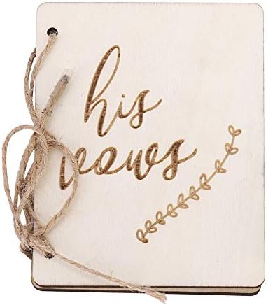 TOPINCN 2 Pack Wedding Vow Booklets with Hem Rope