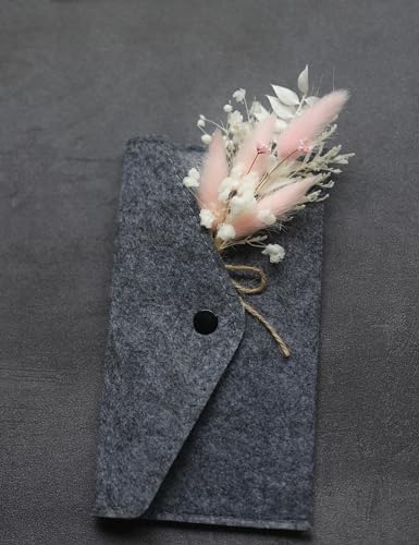 Mini Dried Flower Bouquet Set 12pcs Pink