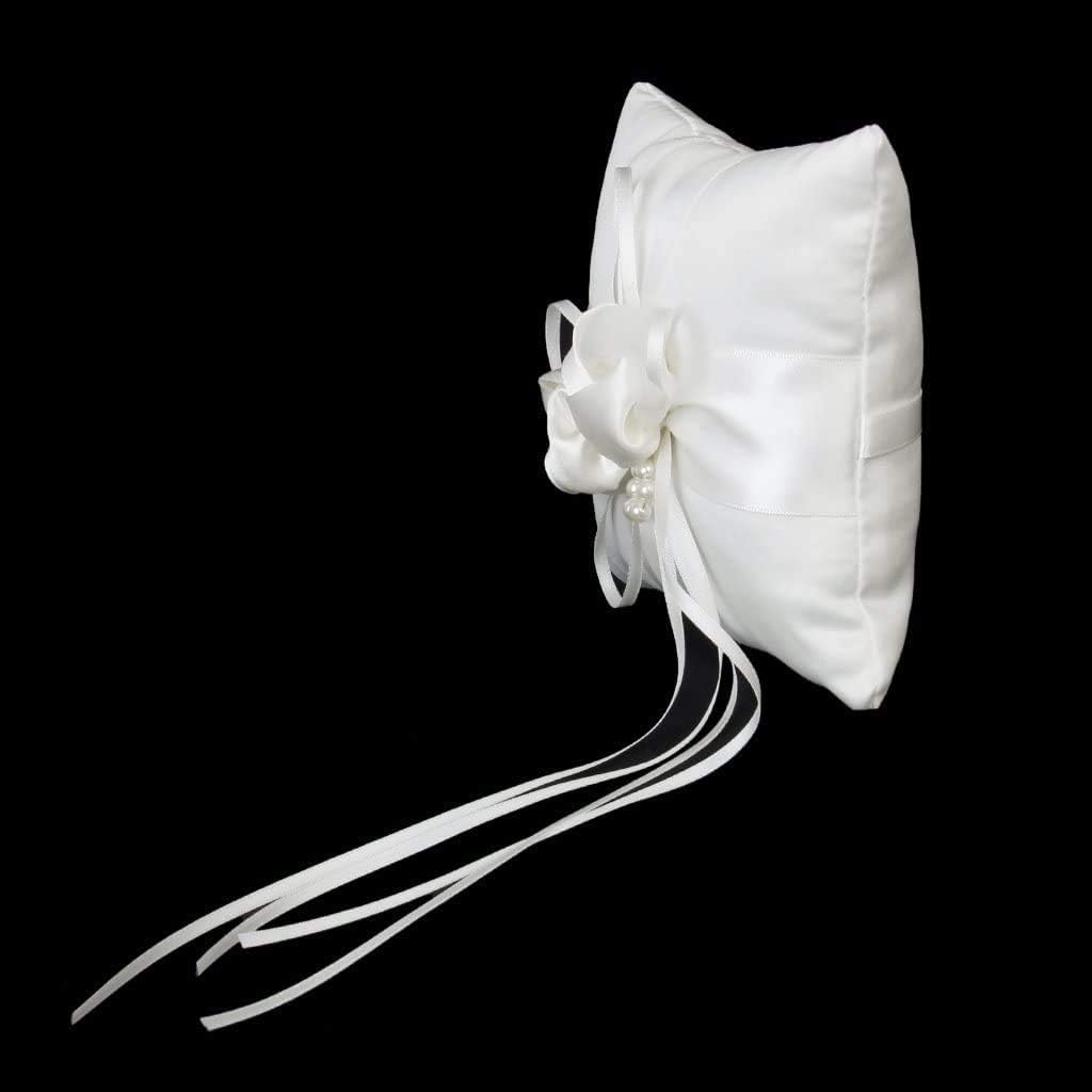 Taotenish Wedding Ring Pillow Flower Girl Basket Set