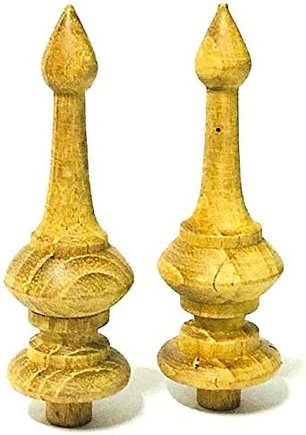 Sittikatechai Teak Wooden Finials 2Pcs