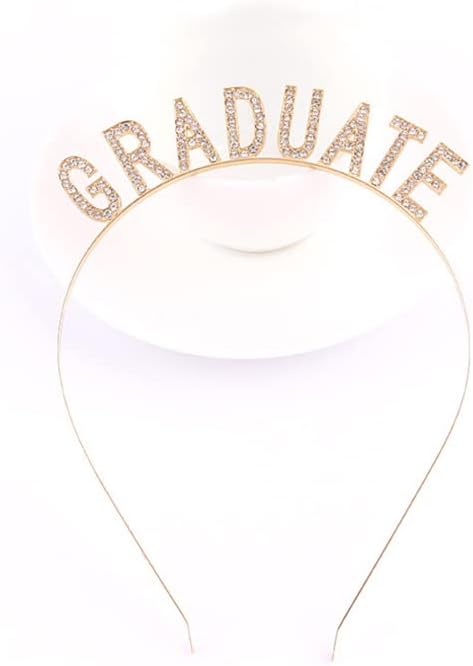 Kefley Shiny Gold Graduation Headband Crown