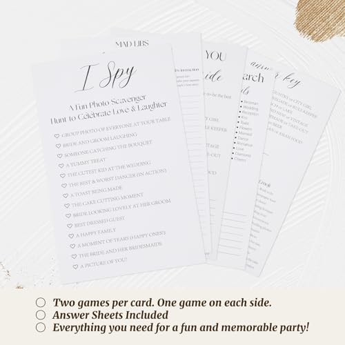 Leislite Bridal Shower Games for Guests