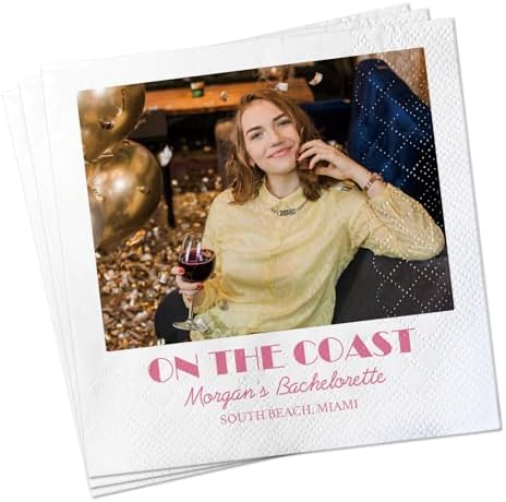 Custom Printed Photo Napkins 50 Pcs 3-Ply Wedding Decor