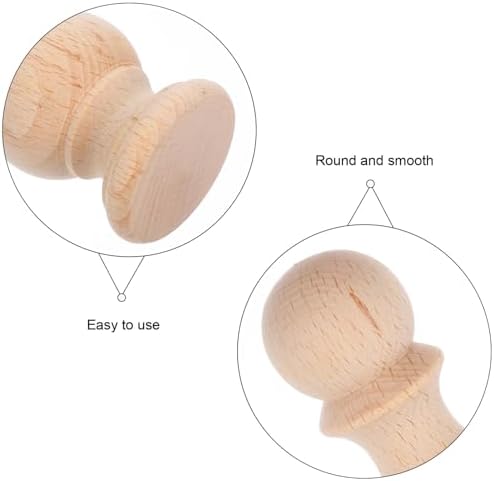 Unfinished Wood Finials for Bed Post and Curtain Rod