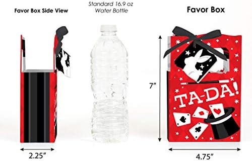 Big Dot of Happiness Magic Show Party Favor Boxes Set of 12