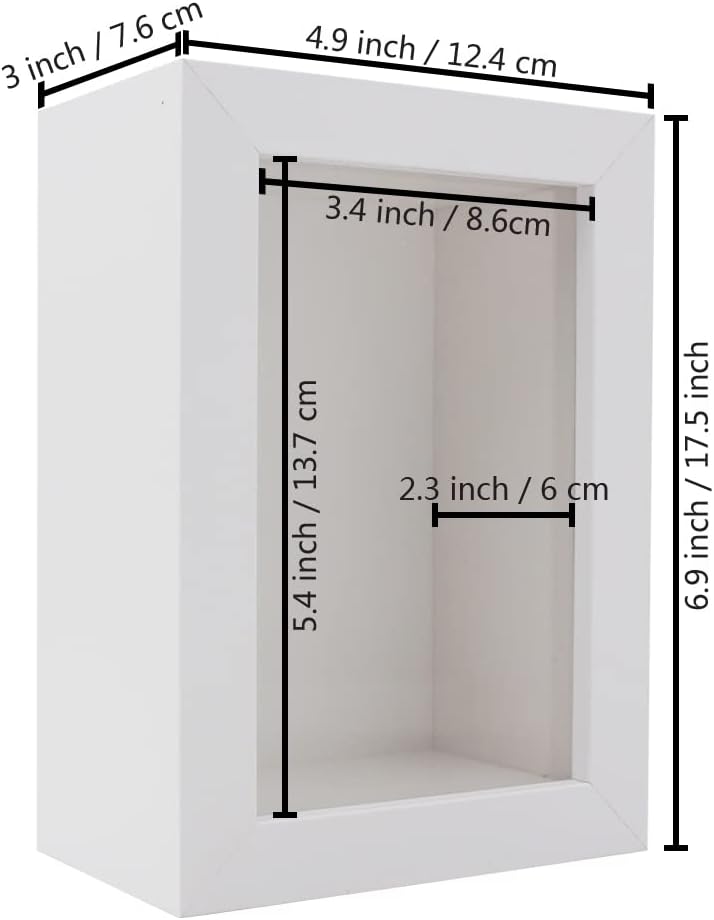 Wanlian 4x6 White Shadow Box Frame