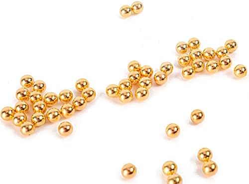 Sooyee 1700 Pcs Gold Faux Pearls No Hole 8mm