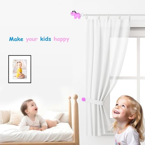 Cute Horse Curtain Rod Finials for Kids Bedroom