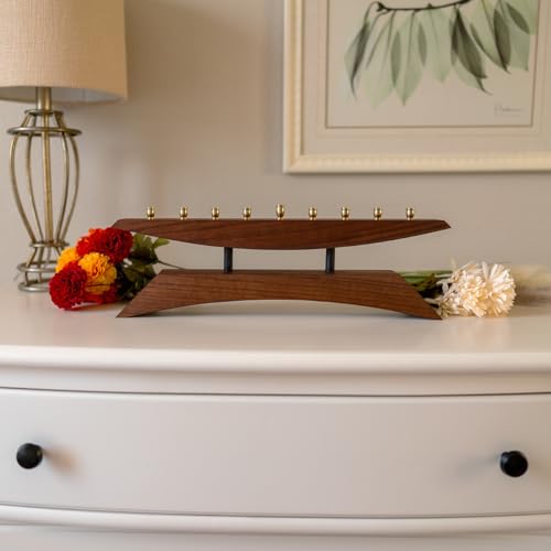9 Branch Modern Menorah Handmade in America