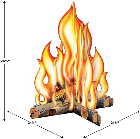 Beistle 2525 x 215 Inch Campfire Photo Prop
