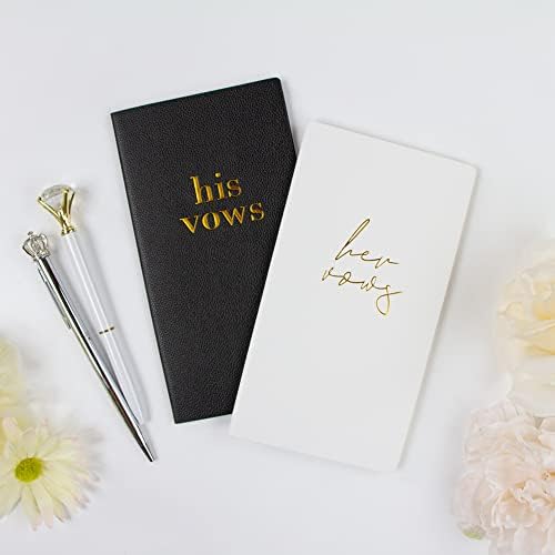 Premium Leather Vow Books His and Hers Set of 2