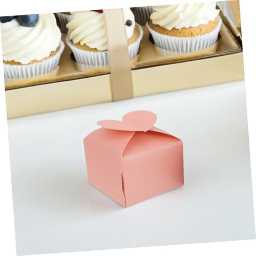 Cabilock 100pcs Heart Shaped Favor Boxes for Parties and Weddings