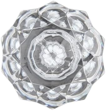 Ceybo Crystal Sphere Finials with Black Base Set of 2