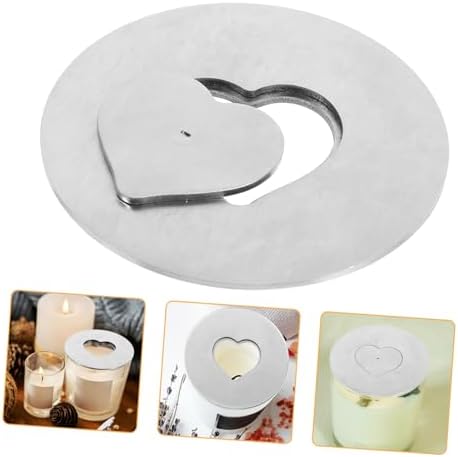 Elegant Stainless Steel Candle Holder Set for Small Jars