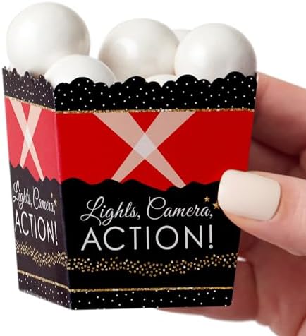 Big Dot of Happiness Red Carpet Party Favor Boxes Set of 12