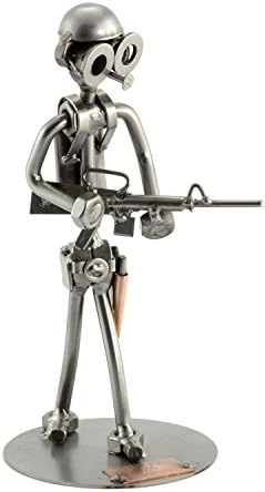 Soldier Steelman24 Nuts Bolts Sculpture Figurine