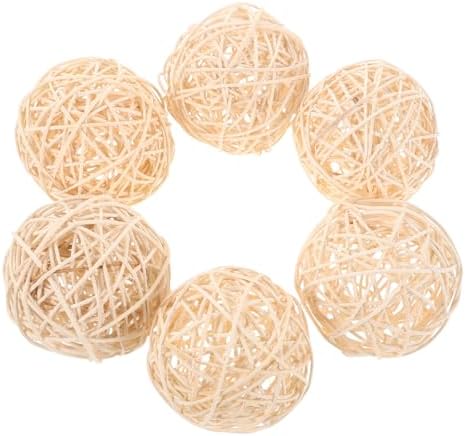 ARTIBETTER 6 Pcs Decorative Rattan Balls for Centerpiece