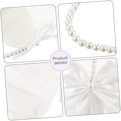 LIFKOME 2pcs Wedding Petal Baskets with Pearl Handles