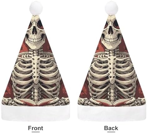 Christmas Santa Hat Skeleton Novelty Headwear
