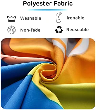 CORFOTO 6x4ft Fabric Hanukkah Backdrop with Gold Bokeh