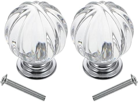 Mobestech Crystal Curtain Rod Finials for Lamps Decoration
