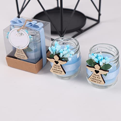 Glass Candle Jars for Baptism and First Communion Favors
