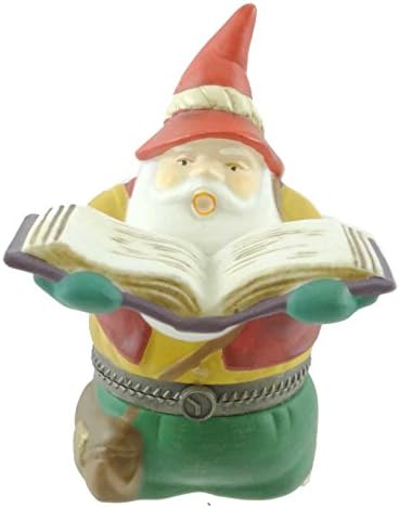 Caroling Elf Hinged Box - Christmas Village Collectible